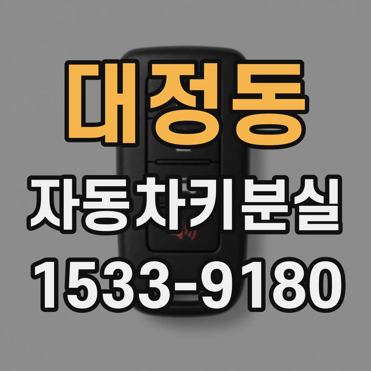 대정동 자동차키분실