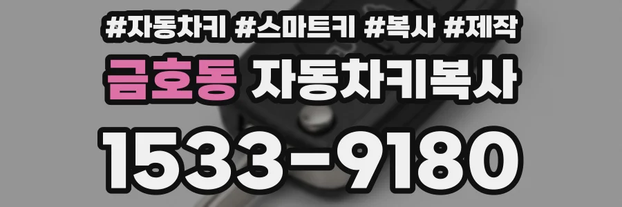 금호동 자동차키복사