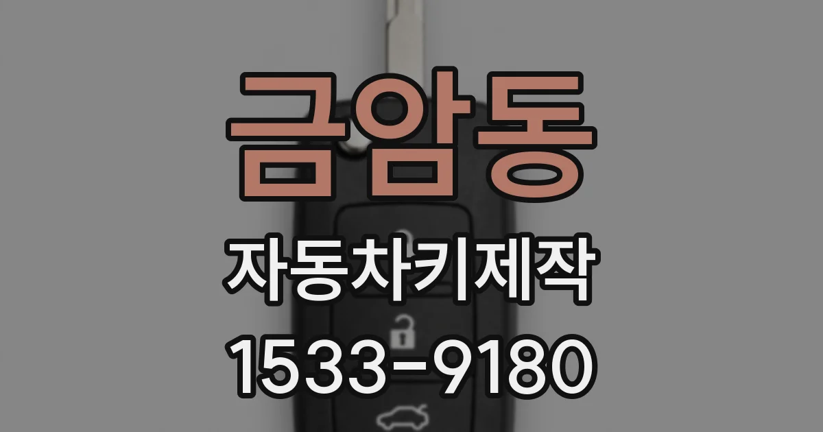 금암동 자동차키제작