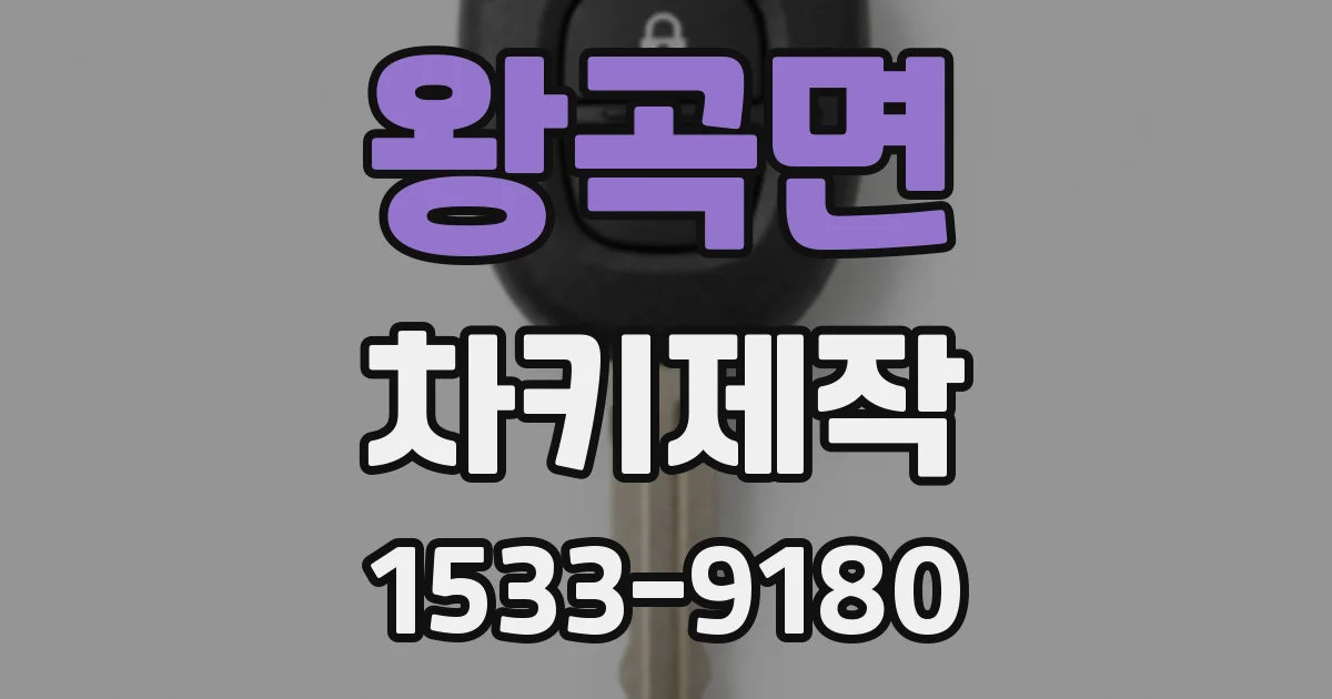 왕곡면 차키제작