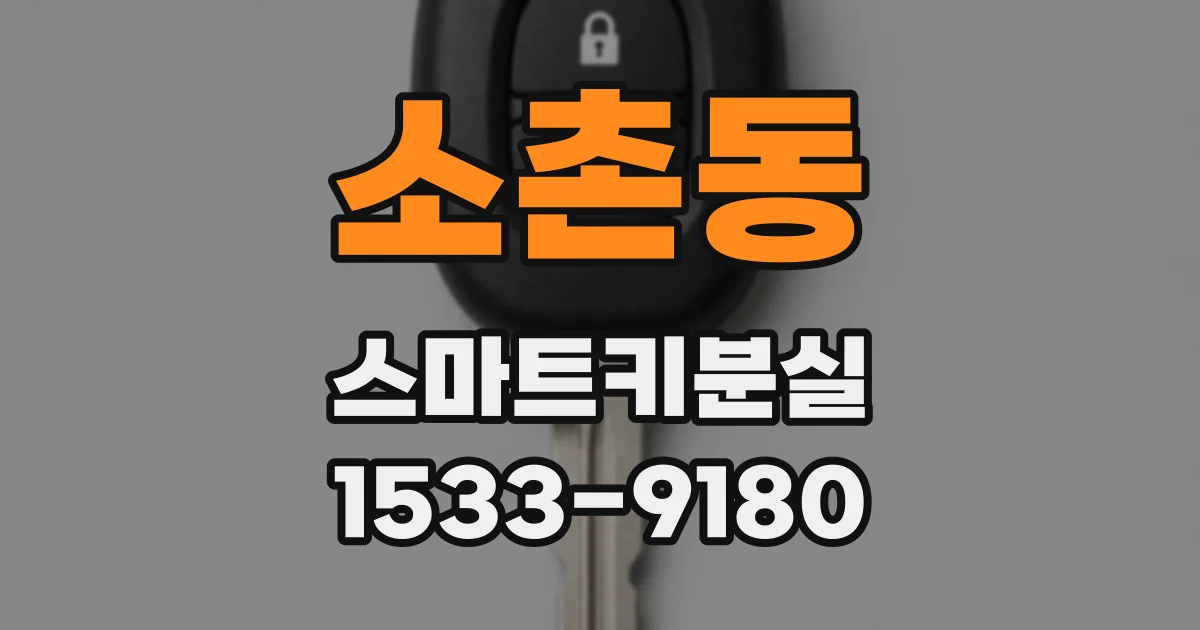 소촌동 스마트키분실