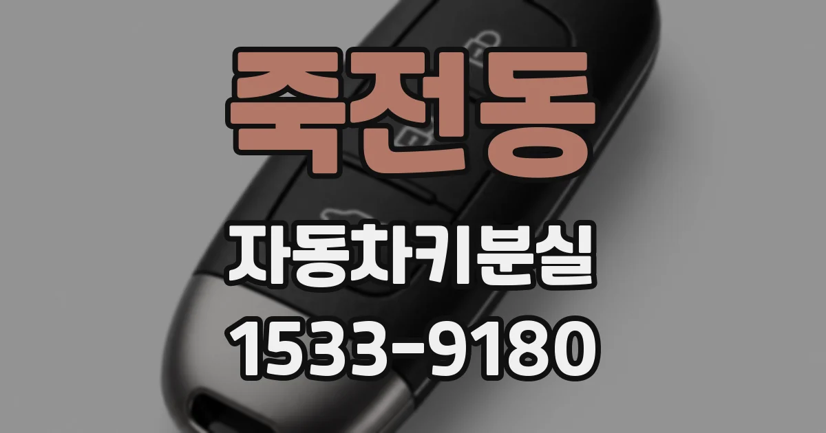 죽전동 자동차키분실