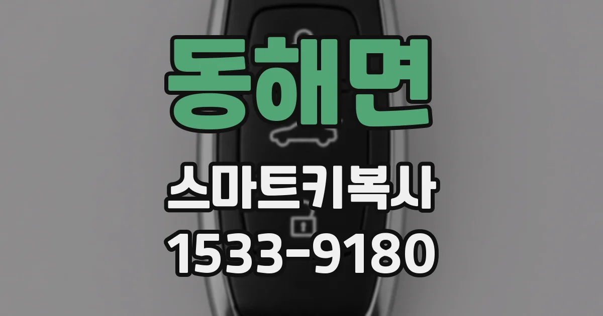 동해면 스마트키복사