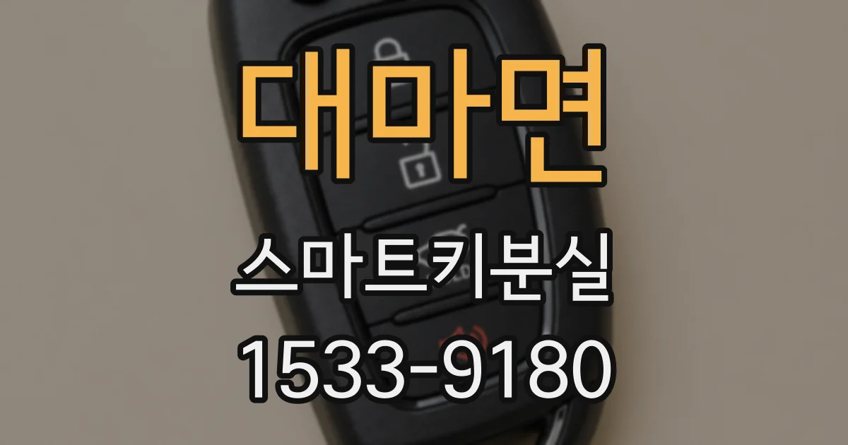 대마면 스마트키분실