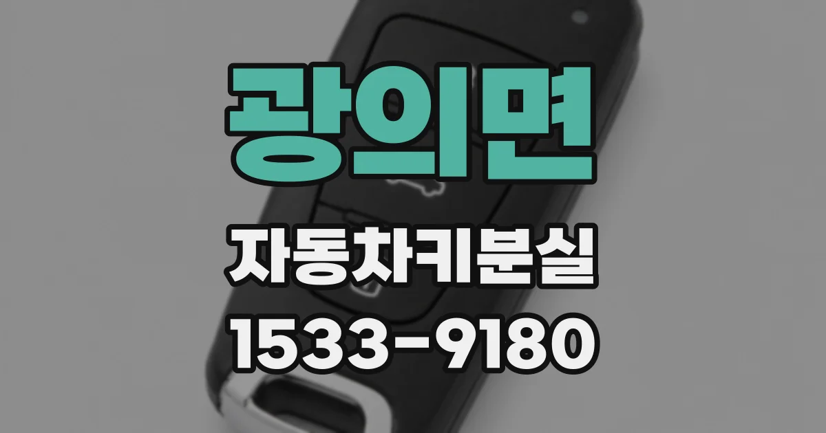 광의면 자동차키분실
