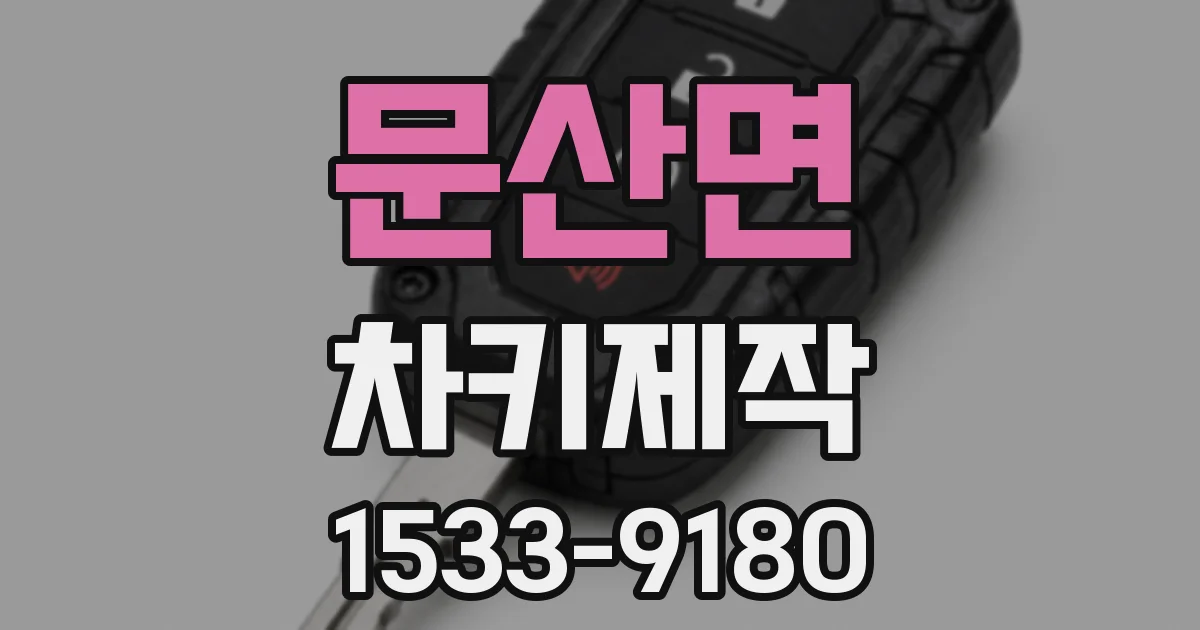 문산면 차키제작