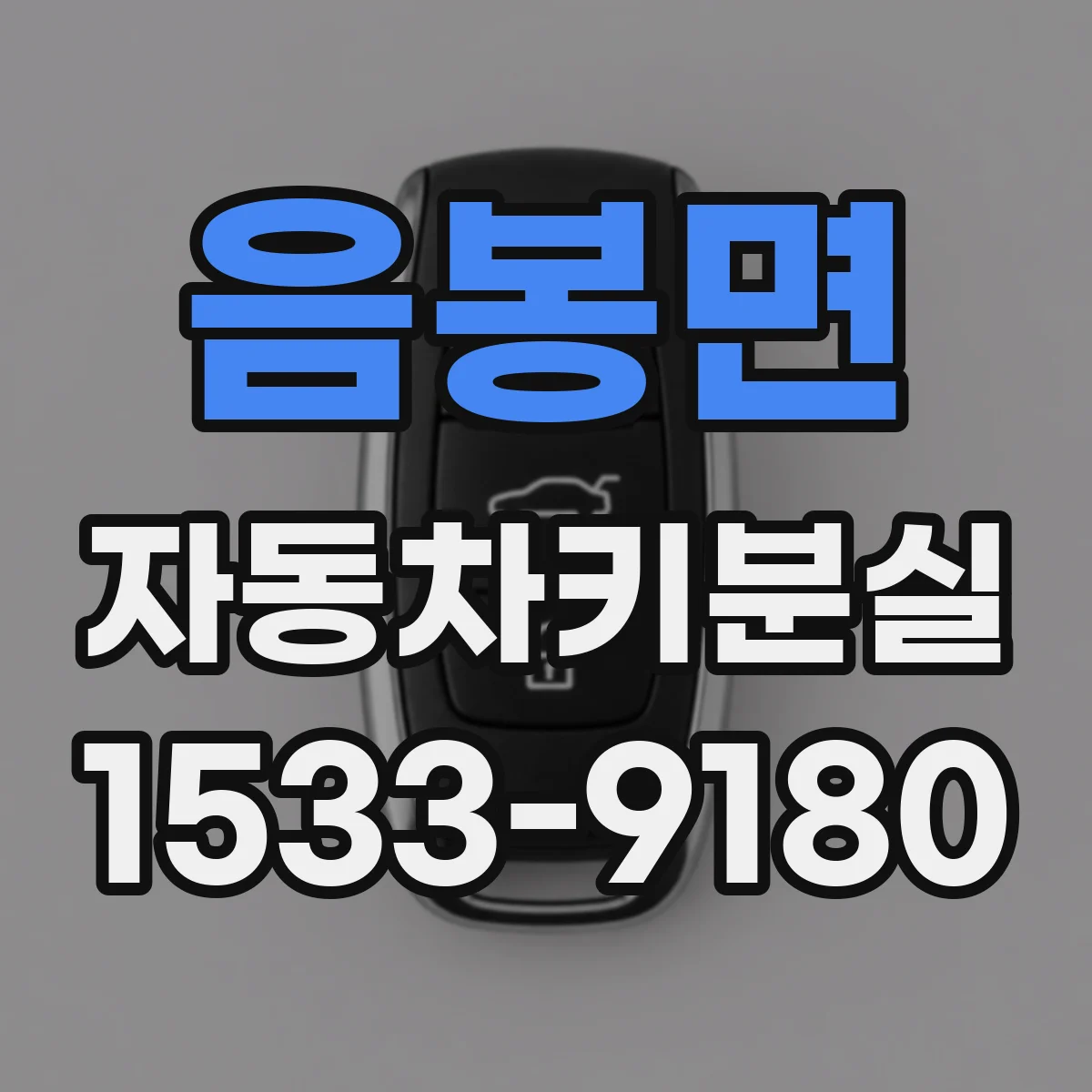 음봉면 자동차키분실