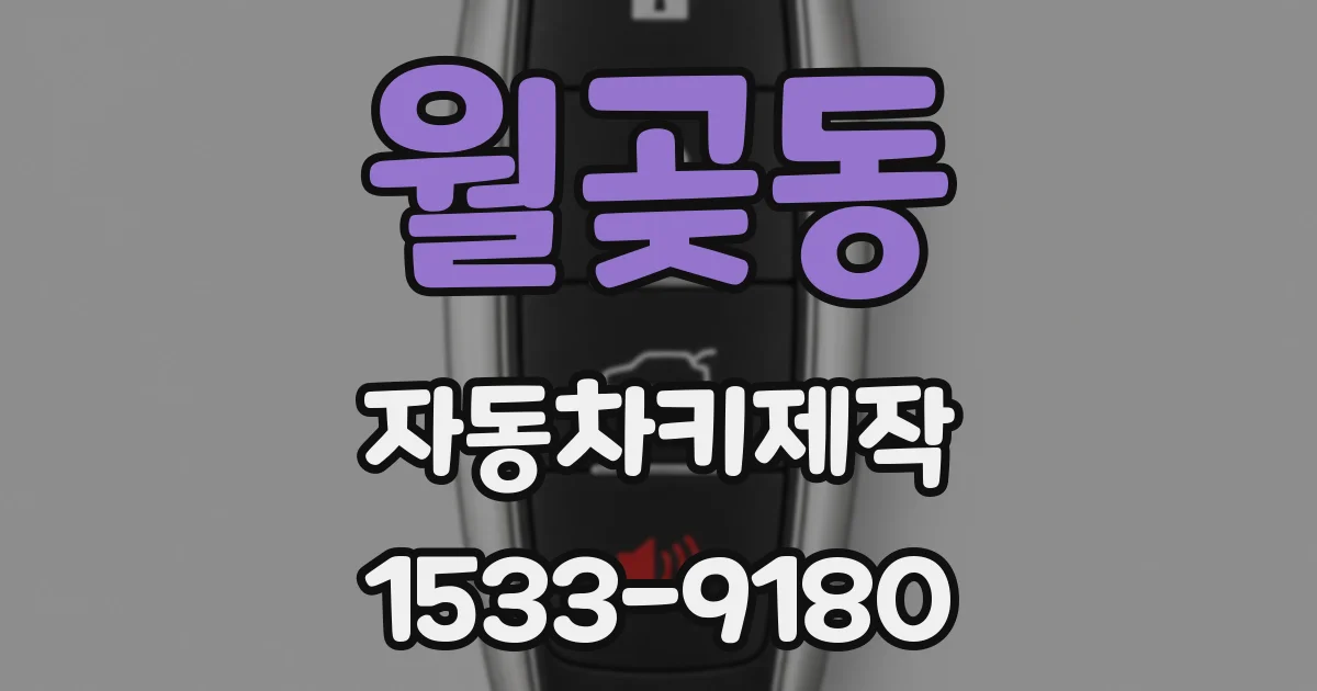 월곶동 자동차키제작