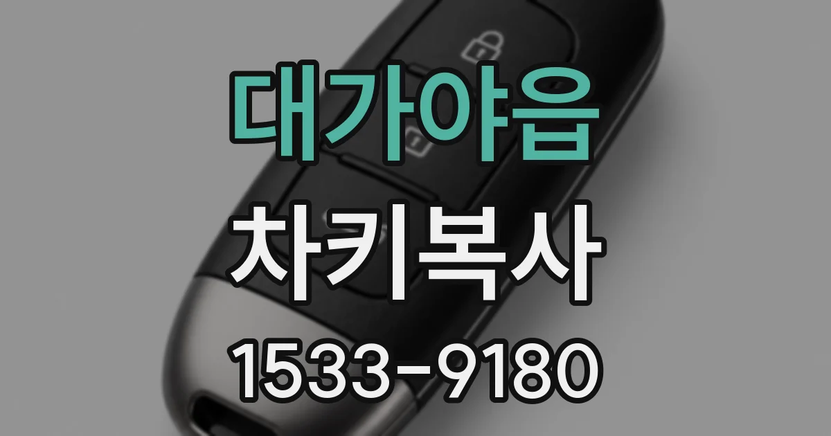 대가야읍 차키복사