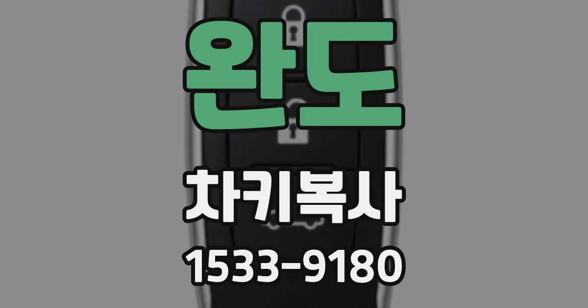 완도 차키복사