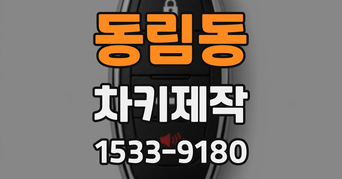 동림동 차키제작