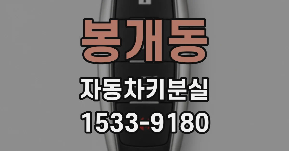 봉개동 자동차키분실