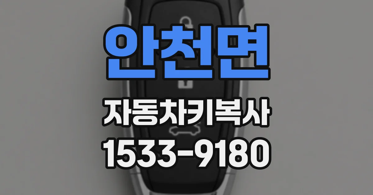 안천면 자동차키복사