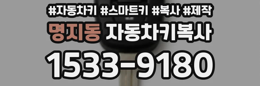 명지동 자동차키복사