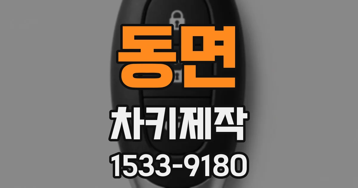 동면 차키제작