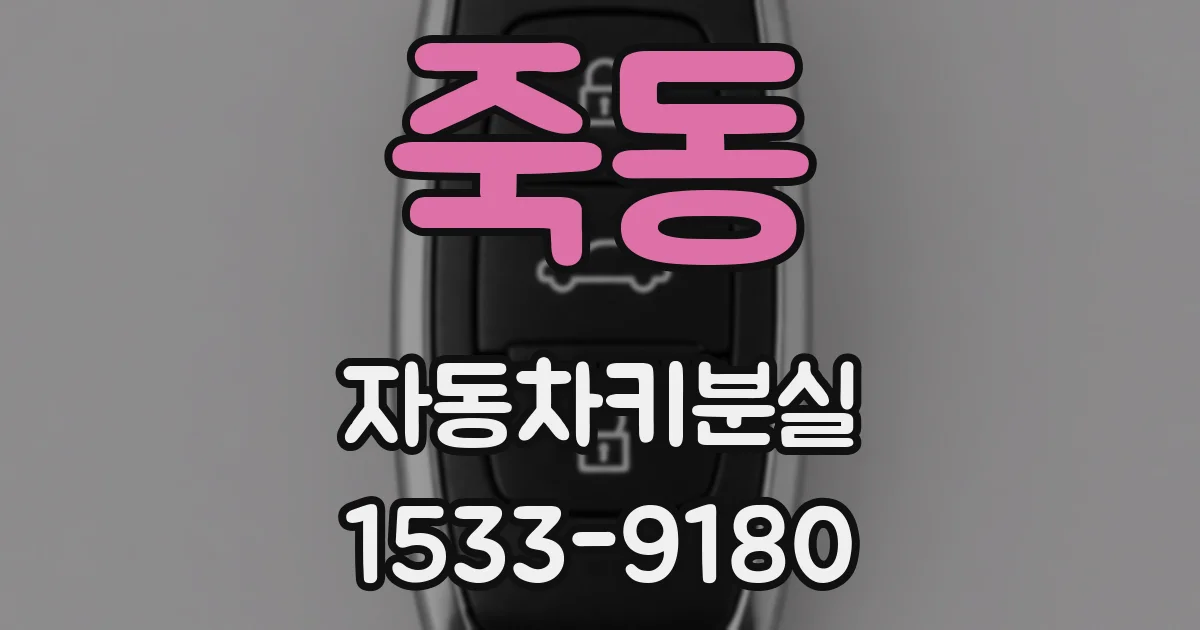 죽동 자동차키분실