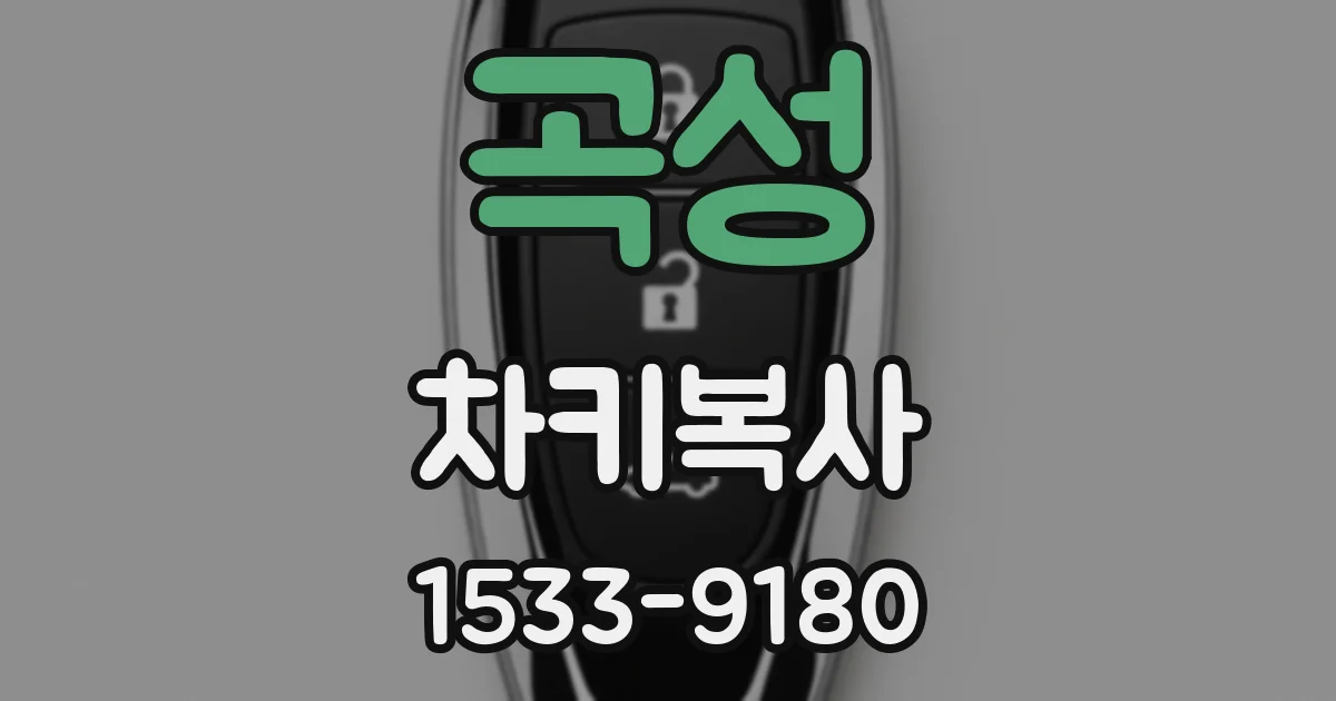 곡성 차키복사