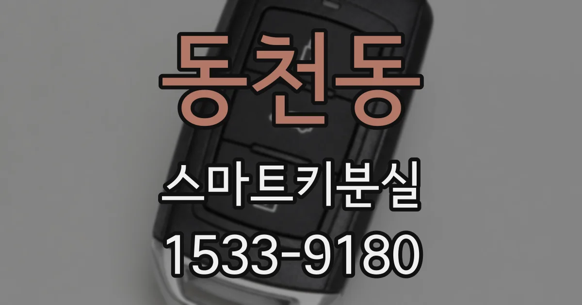 동천동 스마트키분실