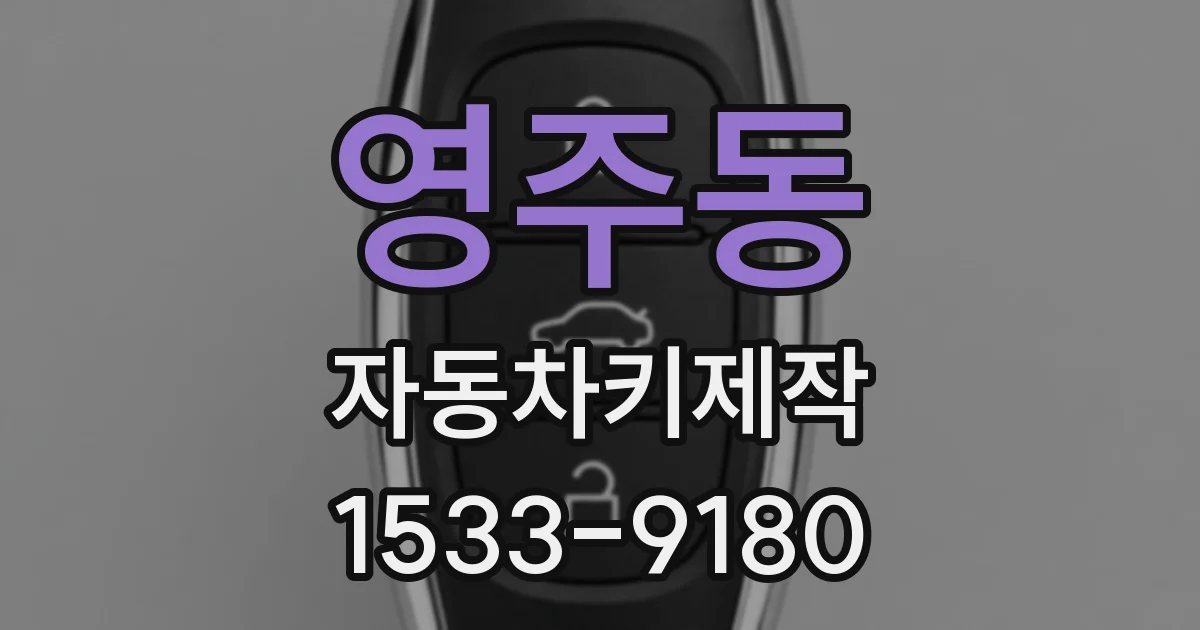 영주동 자동차키제작