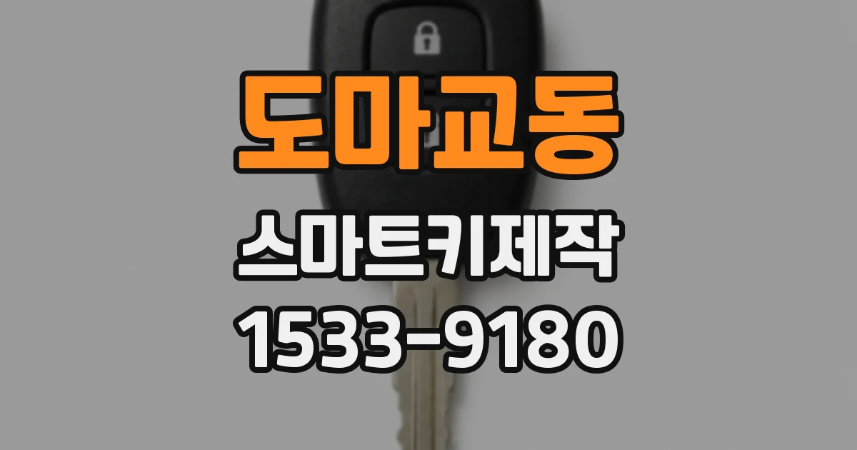 도마교동 스마트키제작