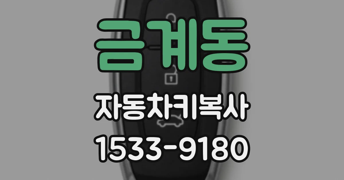 금계동 자동차키복사