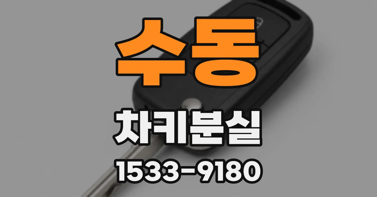 수동 차키분실