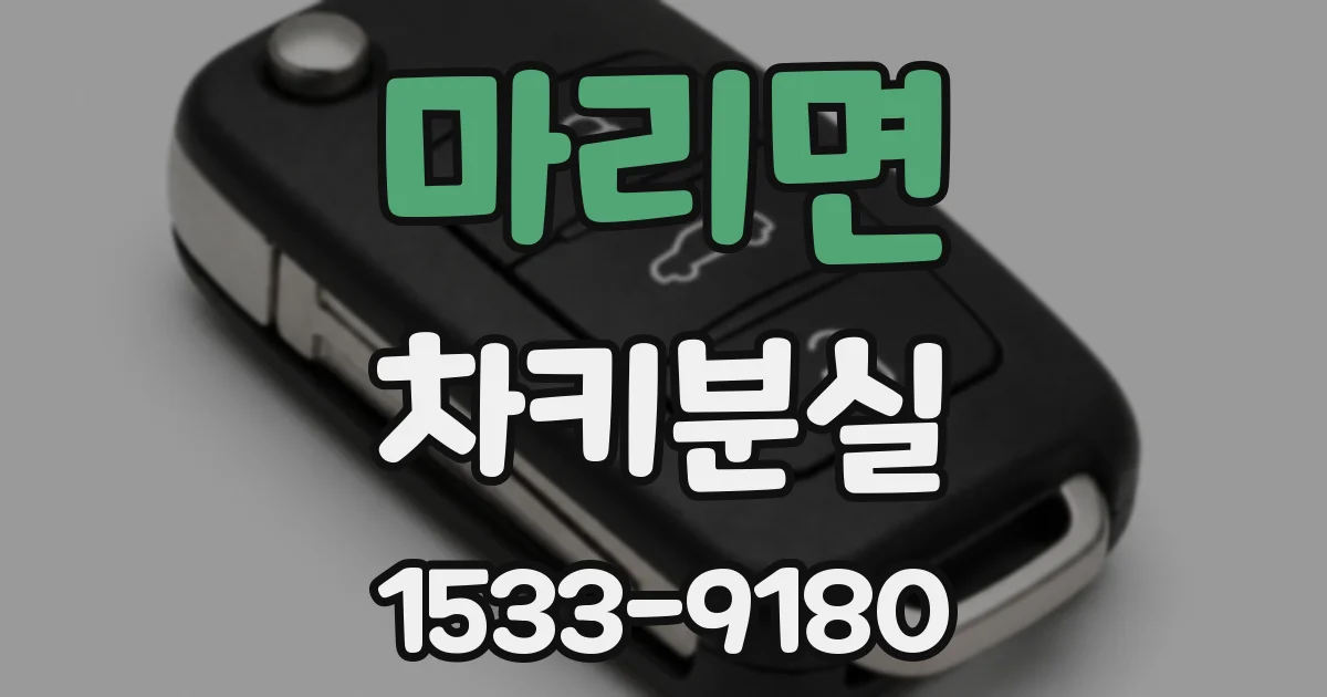 마리면 차키분실