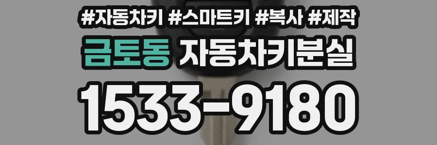 금토동 자동차키분실