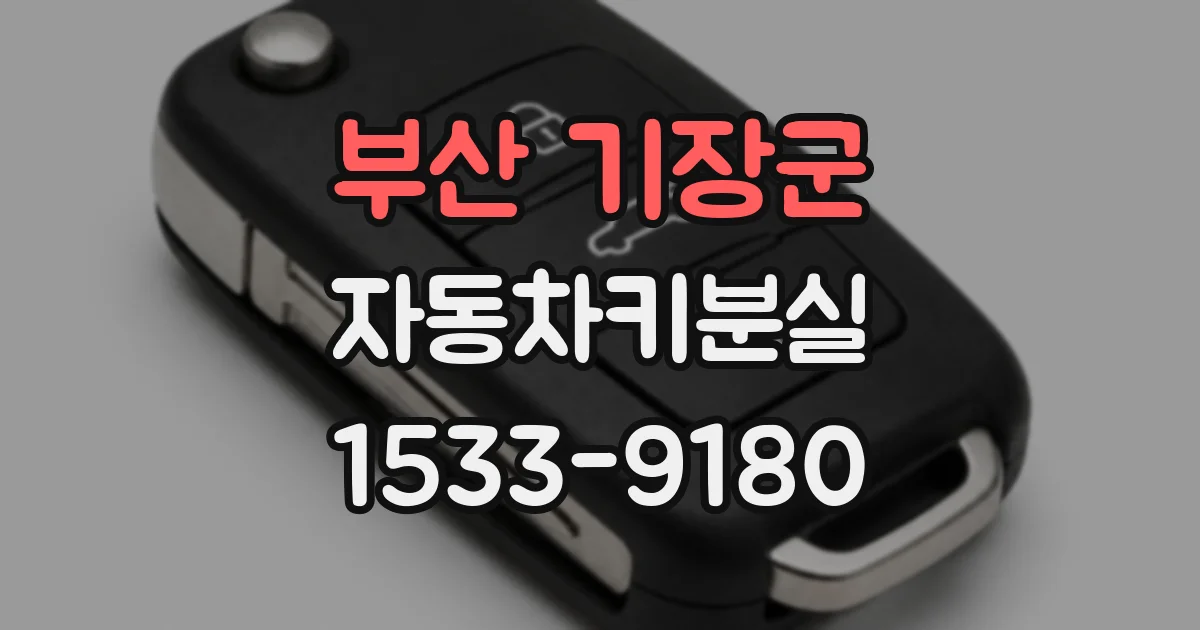 부산 기장군 자동차키분실