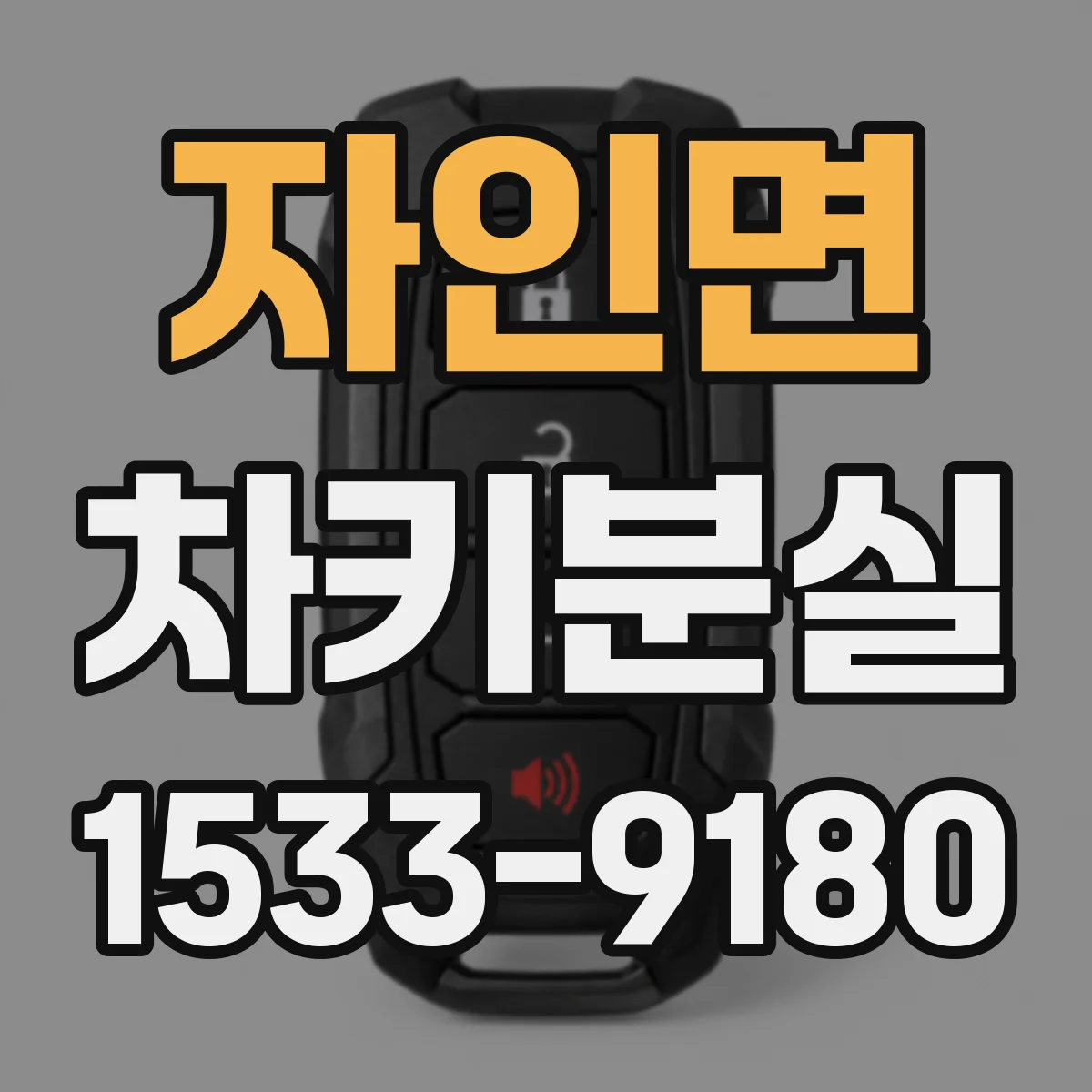 자인면 차키분실