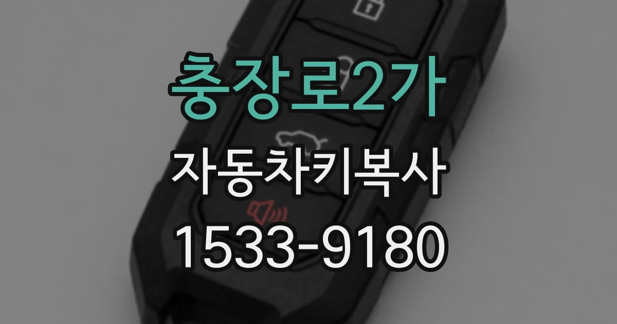 충장로2가 자동차키복사