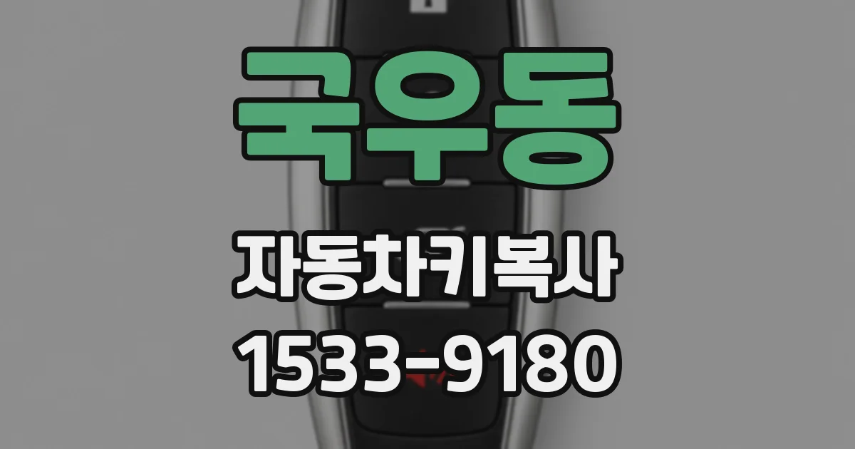 국우동 자동차키복사