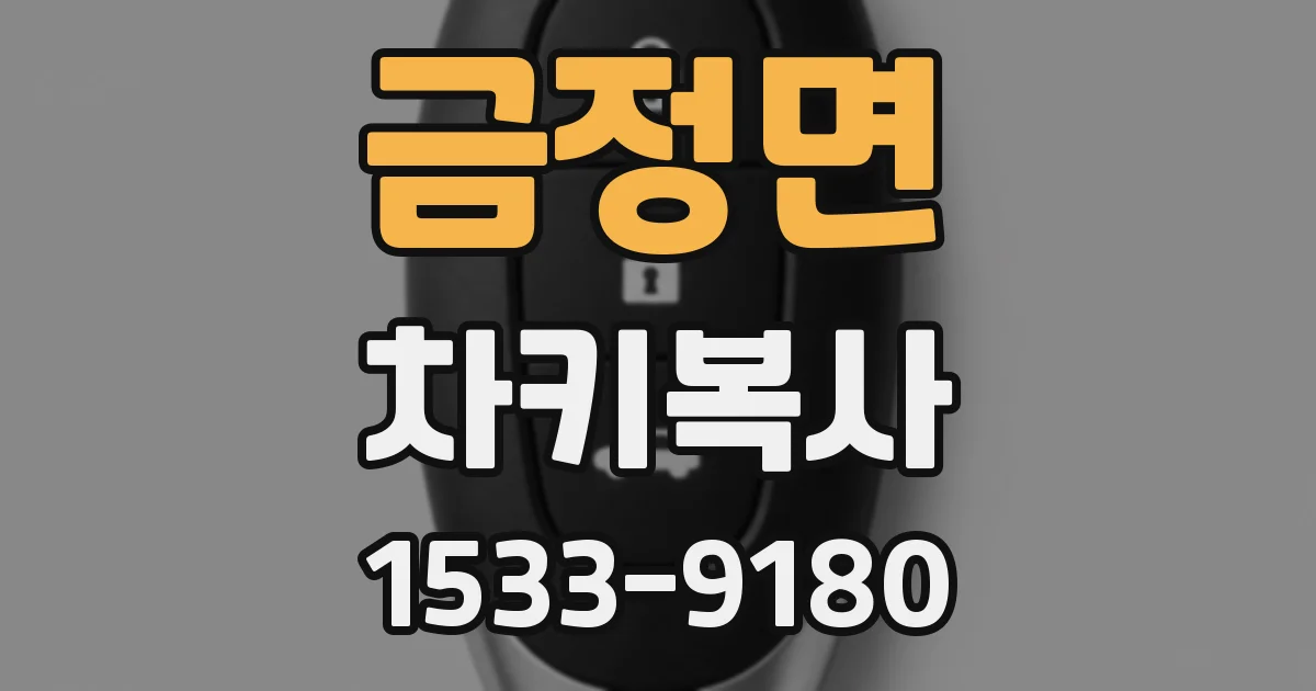 금정면 차키복사