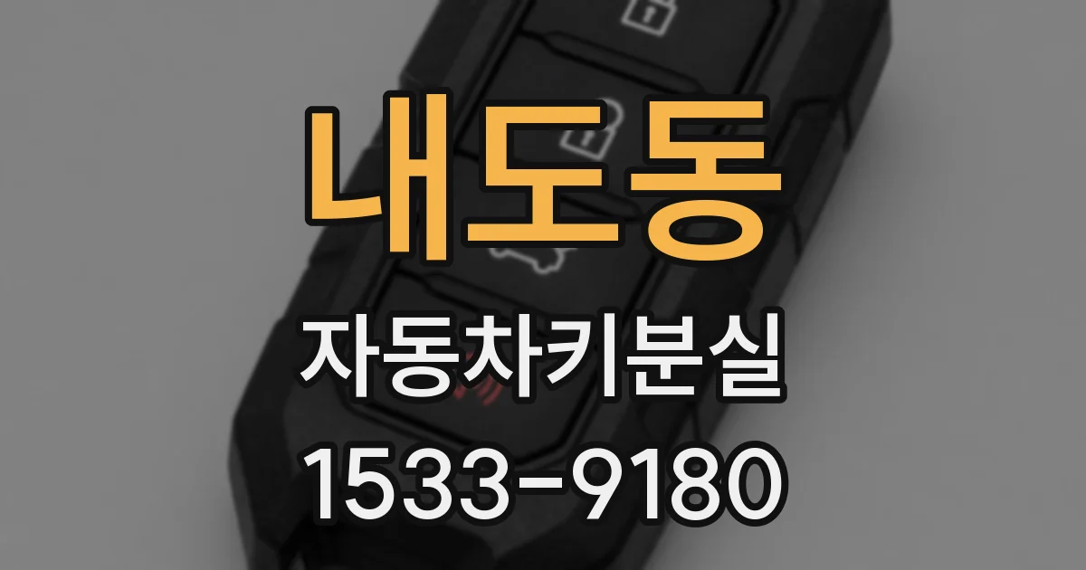 내도동 자동차키분실