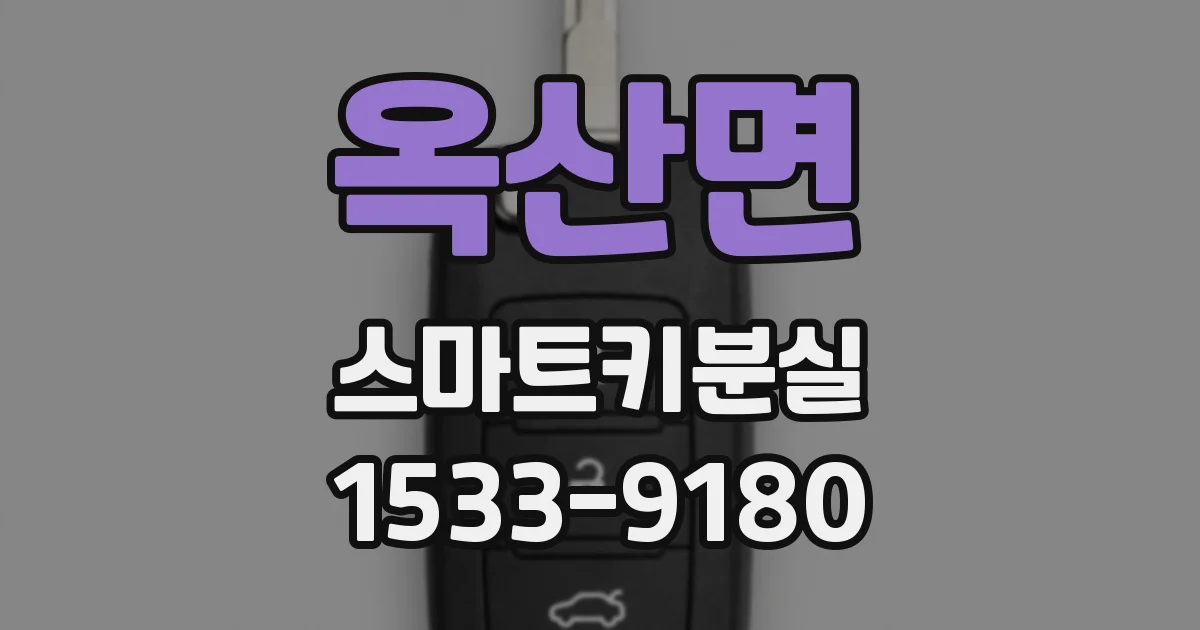 옥산면 스마트키분실