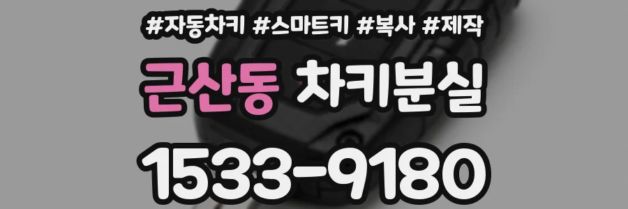 근산동 차키분실