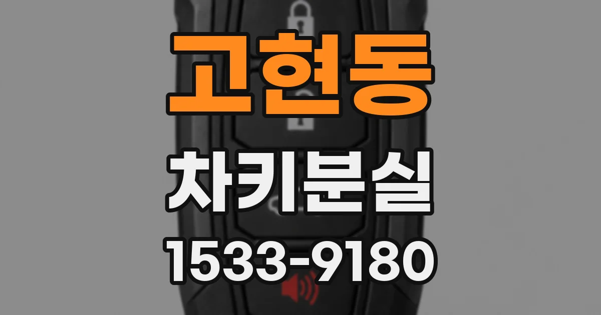 고현동 차키분실