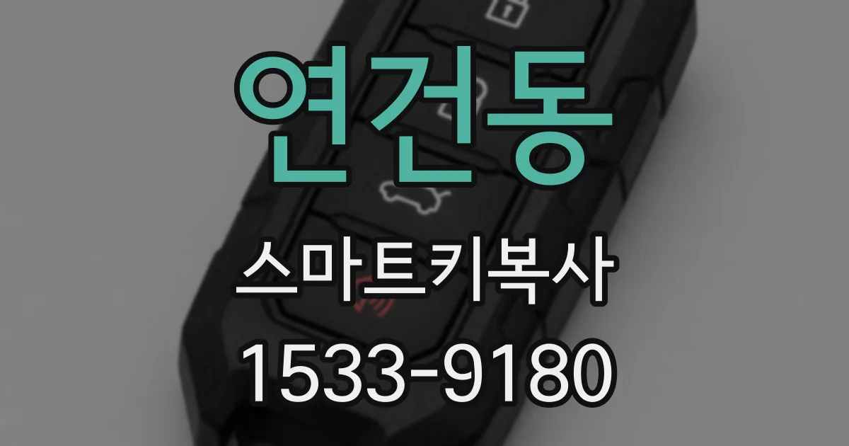 연건동 스마트키복사