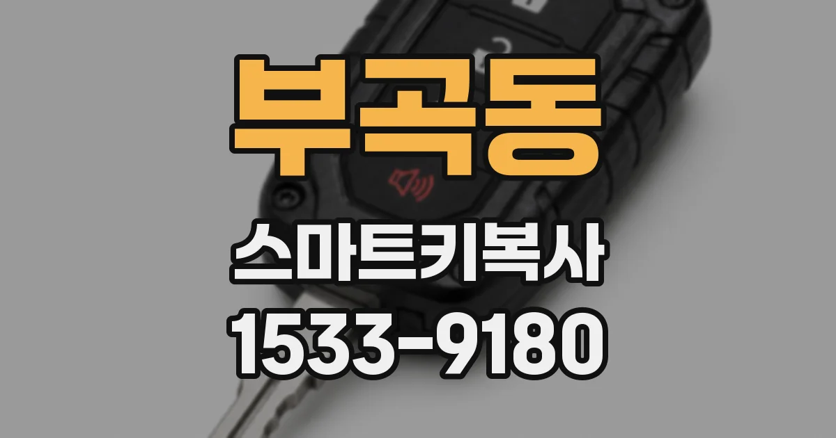 부곡동 스마트키복사
