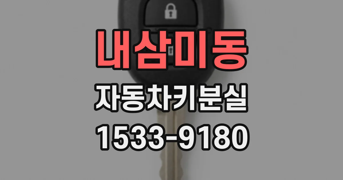 내삼미동 자동차키분실