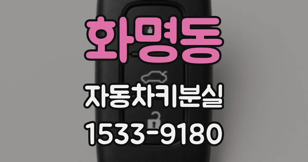 화명동 자동차키분실