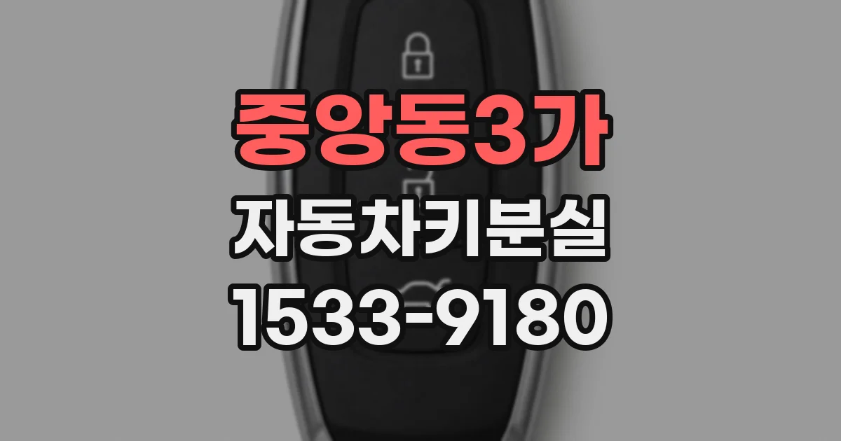 중앙동3가 자동차키분실