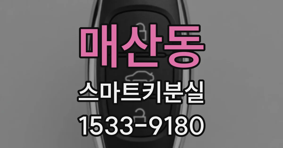 매산동 스마트키분실