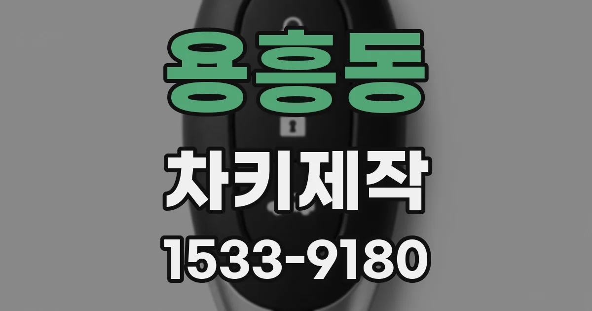 용흥동 차키제작