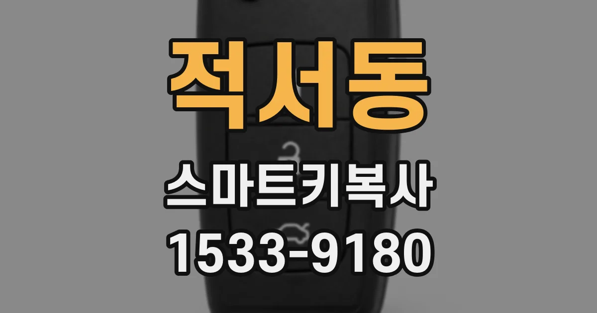적서동 스마트키복사