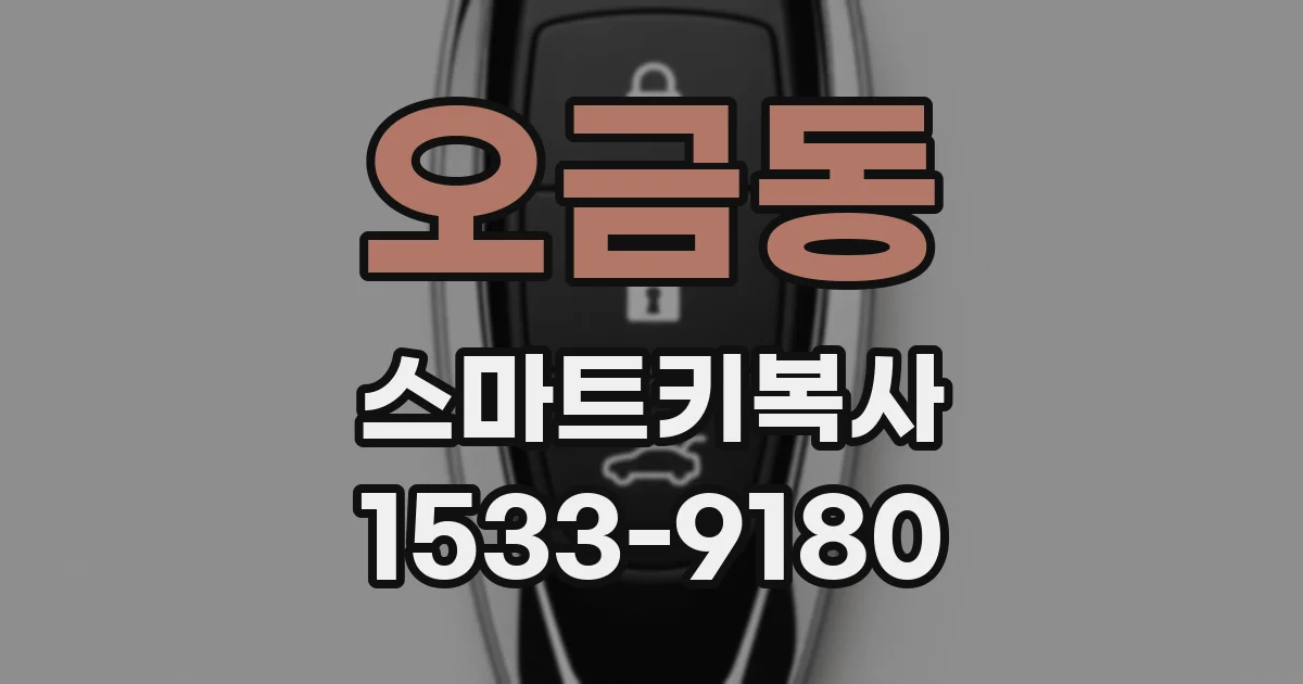 오금동 스마트키복사