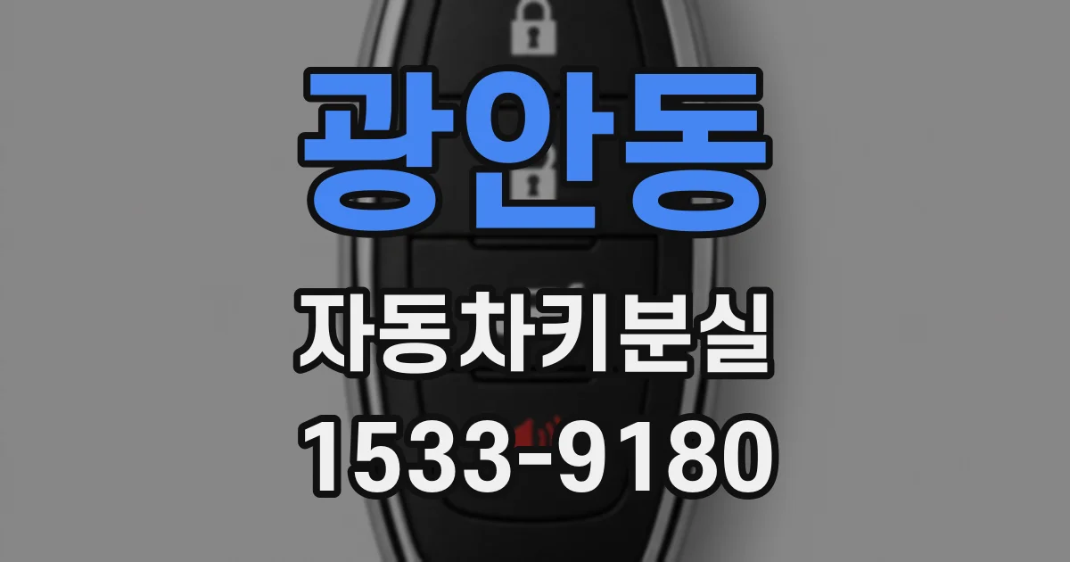 광안동 자동차키분실