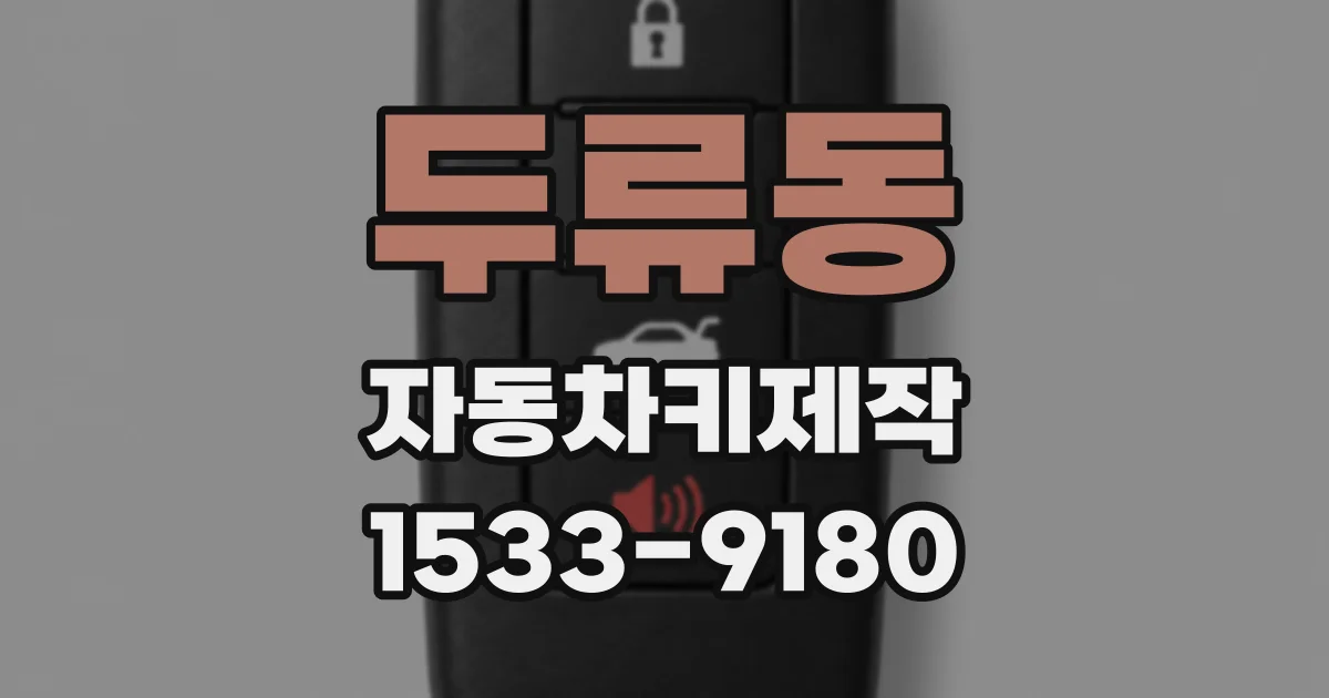 두류동 자동차키제작
