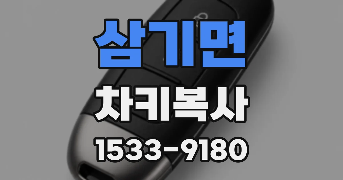삼기면 차키복사