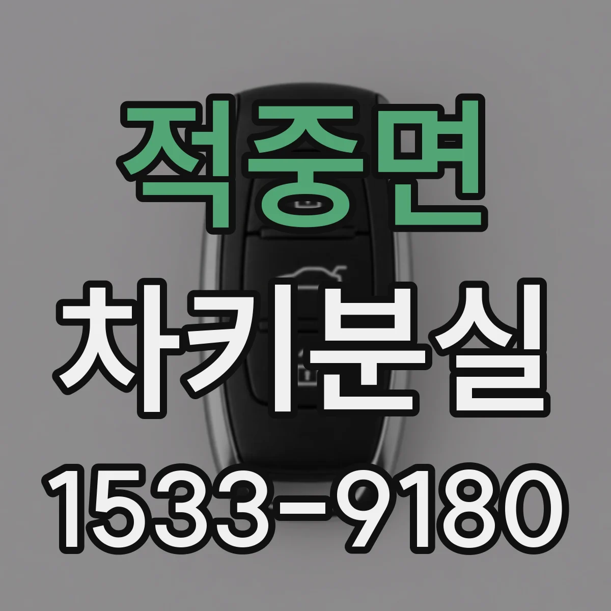 적중면 차키분실
